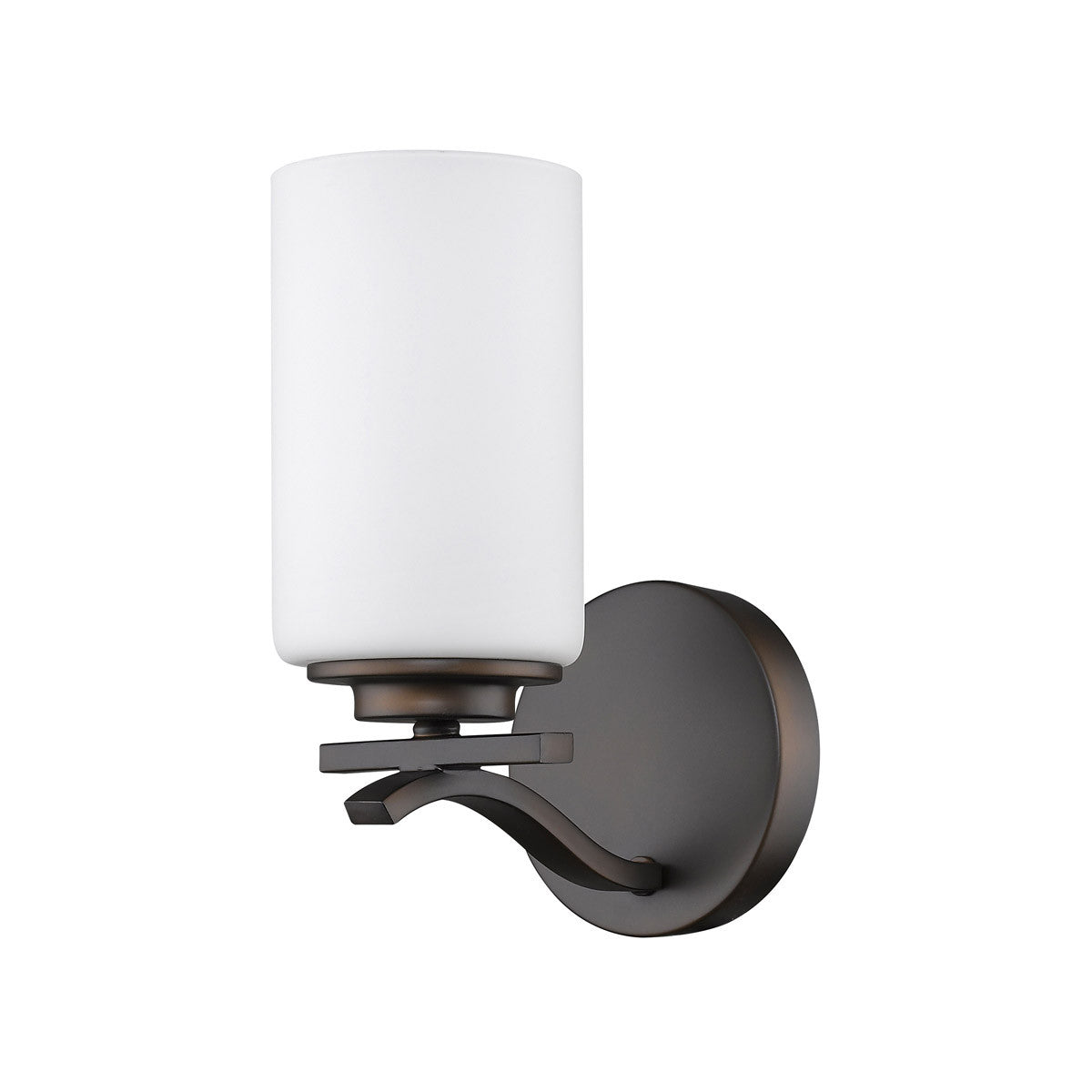 Acclaim Lighting Poydras 1-Light Oil-Rubbed Bronze Sconce With Etched Glass Shade in Oil Rubbed Bronze IN41335ORB