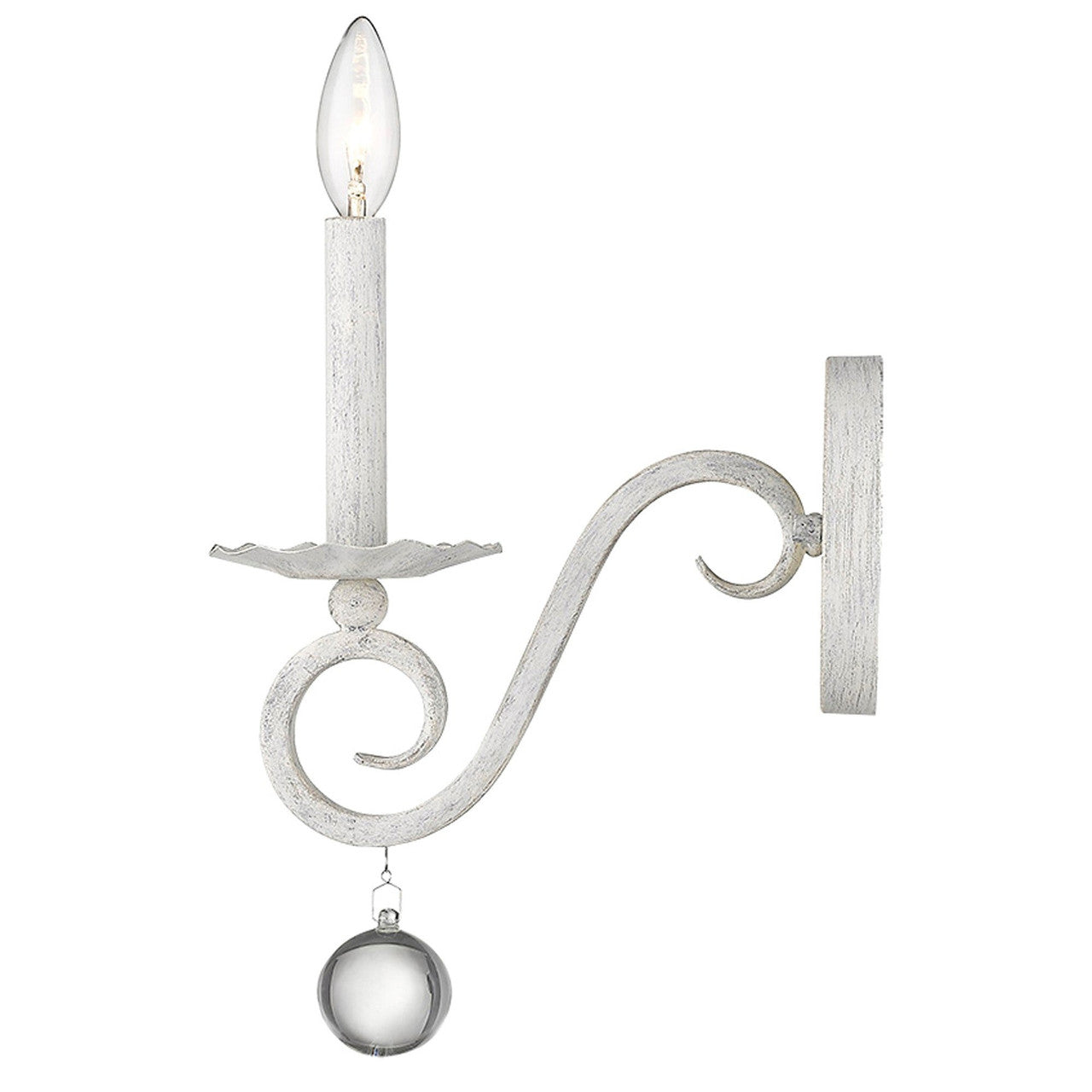 Acclaim Lighting Callie 1-Light Country White Sconce in Country White IN41345CW