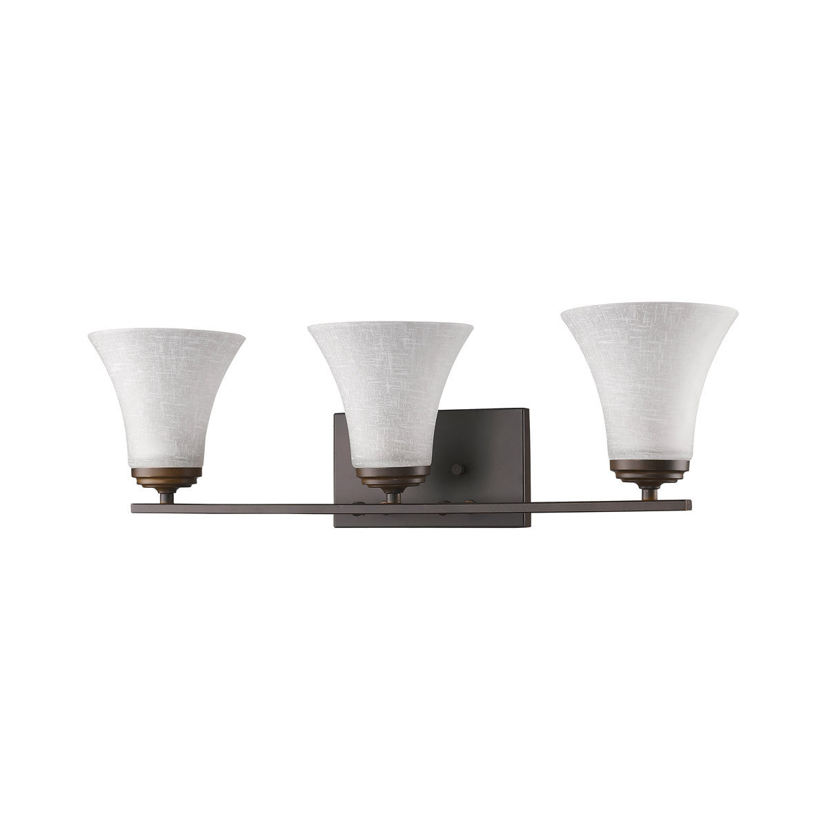 Acclaim Lighting Union 3-Light Oil-Rubbed Bronze Vanity Light With Frosted Glass Shades in Oil Rubbed Bronze IN41382ORB