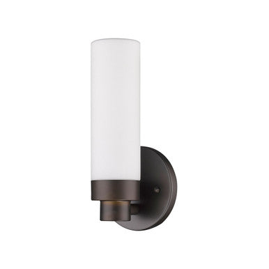 Acclaim Lighting Valmont 1-Light Oil-Rubbed Bronze Sconce With Etched Glass in Oil Rubbed Bronze IN41385ORB