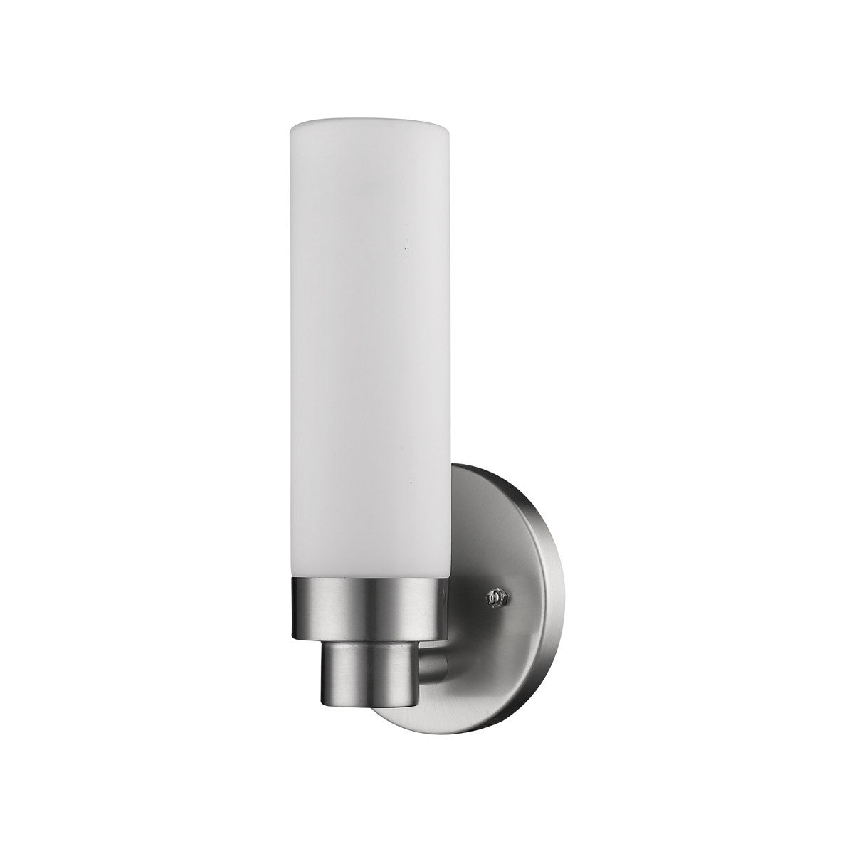 Acclaim Lighting Valmont 1-Light Satin Nickel Sconce With Etched Glass in Satin Nickel IN41385SN