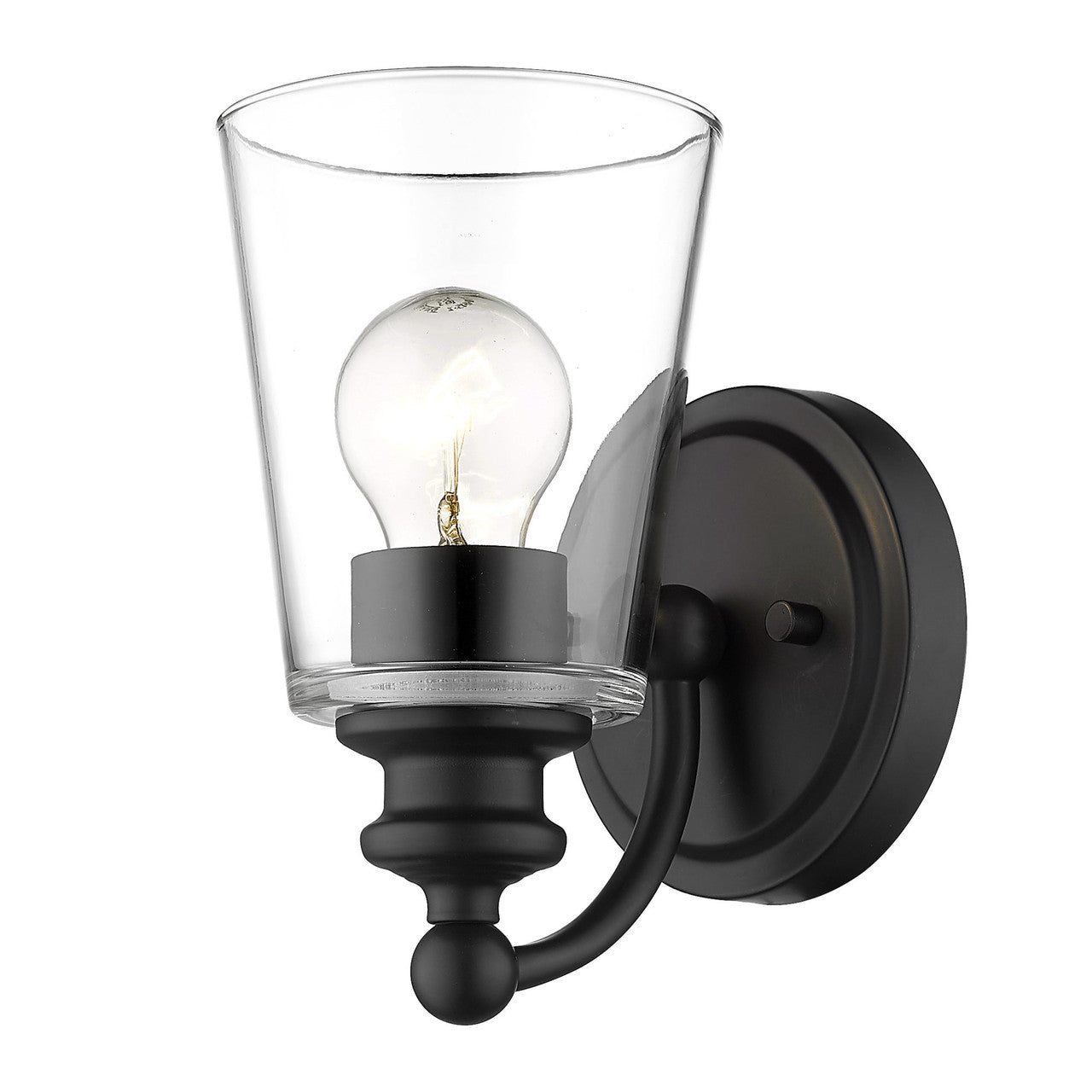 Acclaim Lighting Ceil 1-Light Matte Black Sconce in Matte Black IN41400BK