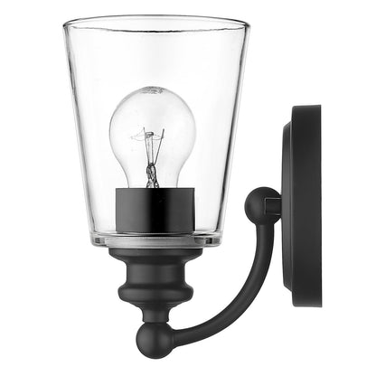 Acclaim Lighting Ceil 1-Light Matte Black Sconce in Matte Black IN41400BK