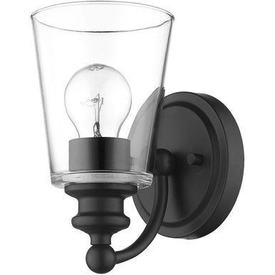 Acclaim Lighting Ceil 1-Light Matte Black Sconce in Matte Black IN41400BK