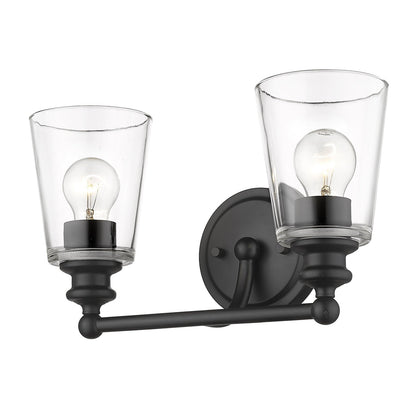 Acclaim Lighting Ceil 2-Light Matte Black Vanity in Matte Black IN41401BK