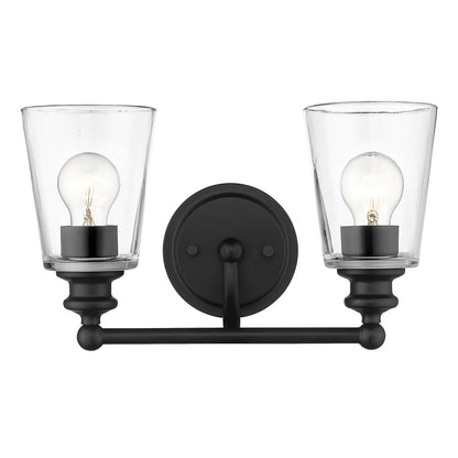 Acclaim Lighting Ceil 2-Light Matte Black Vanity in Matte Black IN41401BK