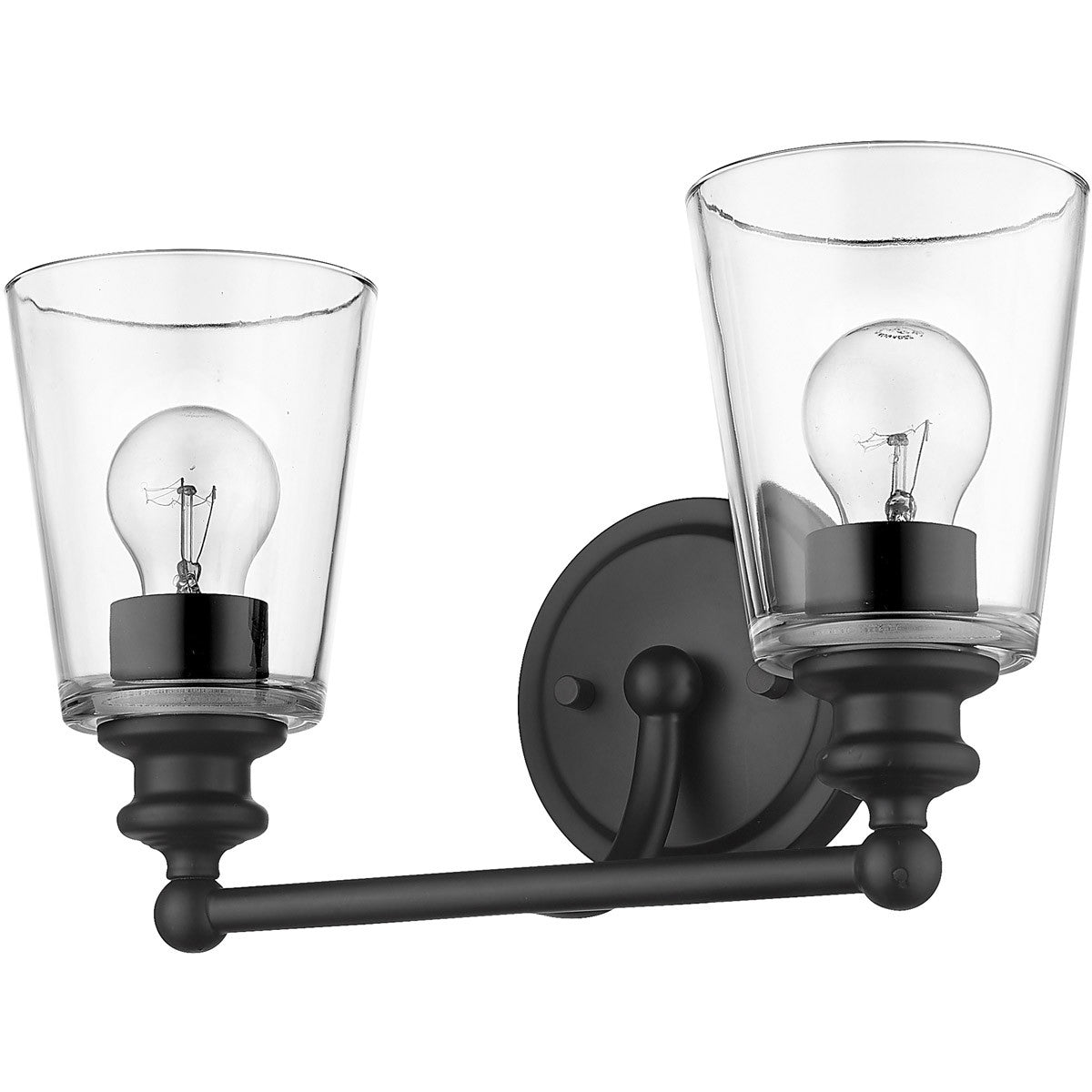 Acclaim Lighting Ceil 2-Light Matte Black Vanity in Matte Black IN41401BK