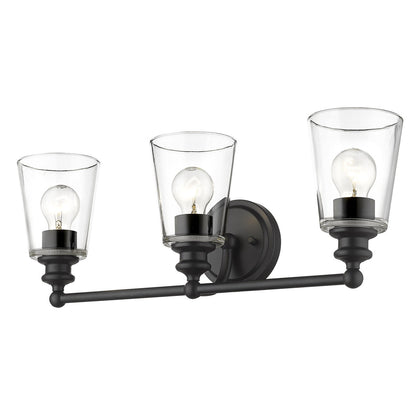 Acclaim Lighting Ceil 3-Light Matte Black Vanity in Matte Black IN41402BK