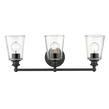 Acclaim Lighting Ceil 3-Light Matte Black Vanity in Matte Black IN41402BK