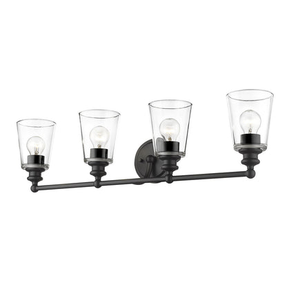 Acclaim Lighting Ceil 4-Light Matte Black Vanity in Matte Black IN41403BK