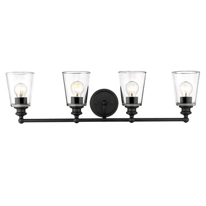 Acclaim Lighting Ceil 4-Light Matte Black Vanity in Matte Black IN41403BK