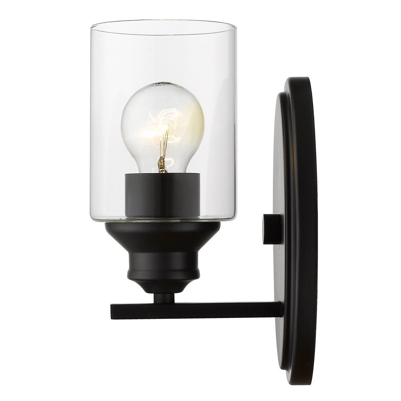 Acclaim Lighting Gemma 1-Light Matte Black Sconce in Matte Black IN41450BK