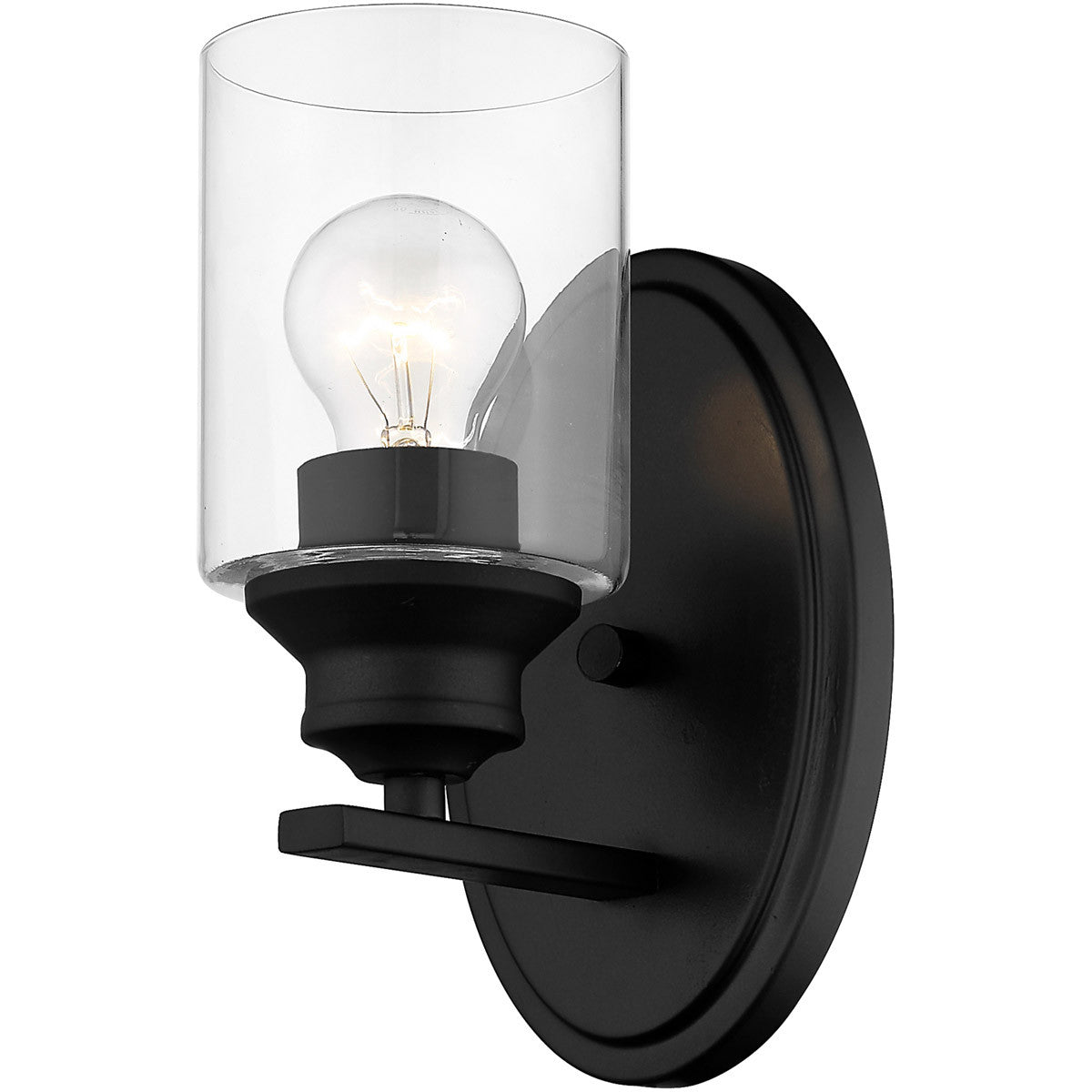 Acclaim Lighting Gemma 1-Light Matte Black Sconce in Matte Black IN41450BK