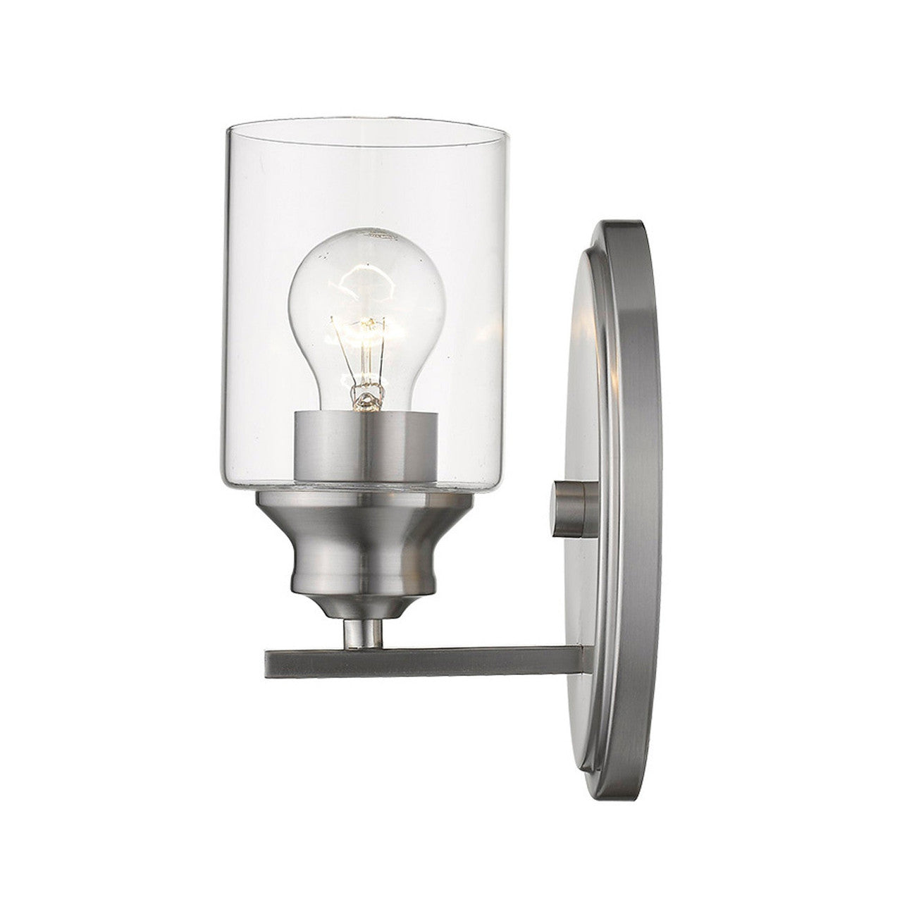 Acclaim Lighting Gemma 1-Light Satin Nickel Sconce in Satin Nickel IN41450SN