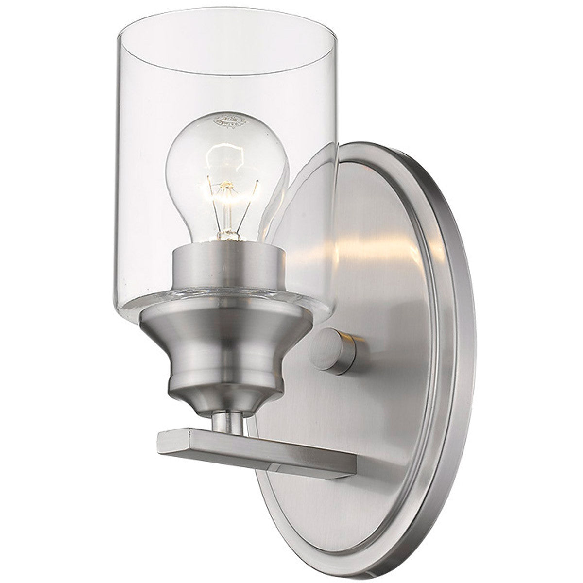 Acclaim Lighting Gemma 1-Light Satin Nickel Sconce in Satin Nickel IN41450SN