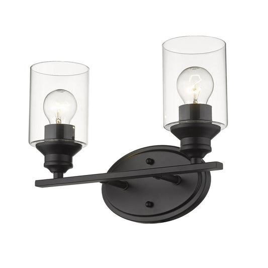 Acclaim Lighting Gemma 2-Light Matte Black Vanity in Matte Black IN41451BK