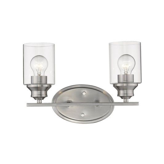 Acclaim Lighting Gemma 2-Light Satin Nickel Vanity in Satin Nickel IN41451SN