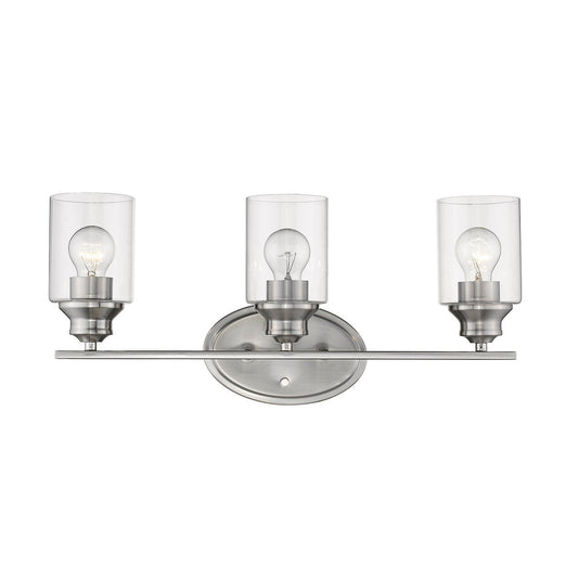 Acclaim Lighting Gemma 3-Light Satin Nickel Vanity in Satin Nickel IN41452SN