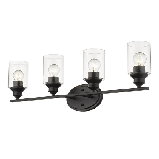 Acclaim Lighting Gemma 4-Light Matte Black Vanity in Matte Black IN41453BK