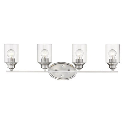 Acclaim Lighting Gemma 4-Light Satin Nickel Vanity in Satin Nickel IN41453SN