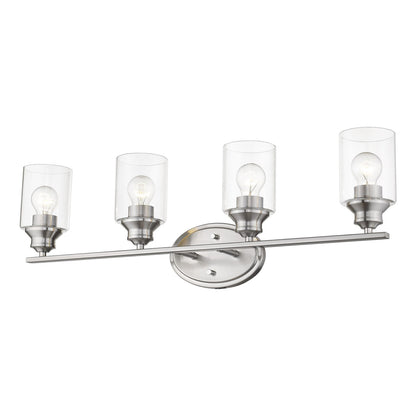 Acclaim Lighting Gemma 4-Light Satin Nickel Vanity in Satin Nickel IN41453SN