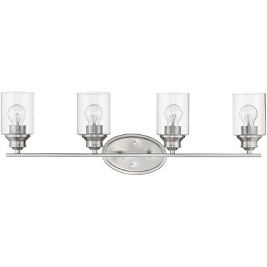 Acclaim Lighting Gemma 4-Light Satin Nickel Vanity in Satin Nickel IN41453SN