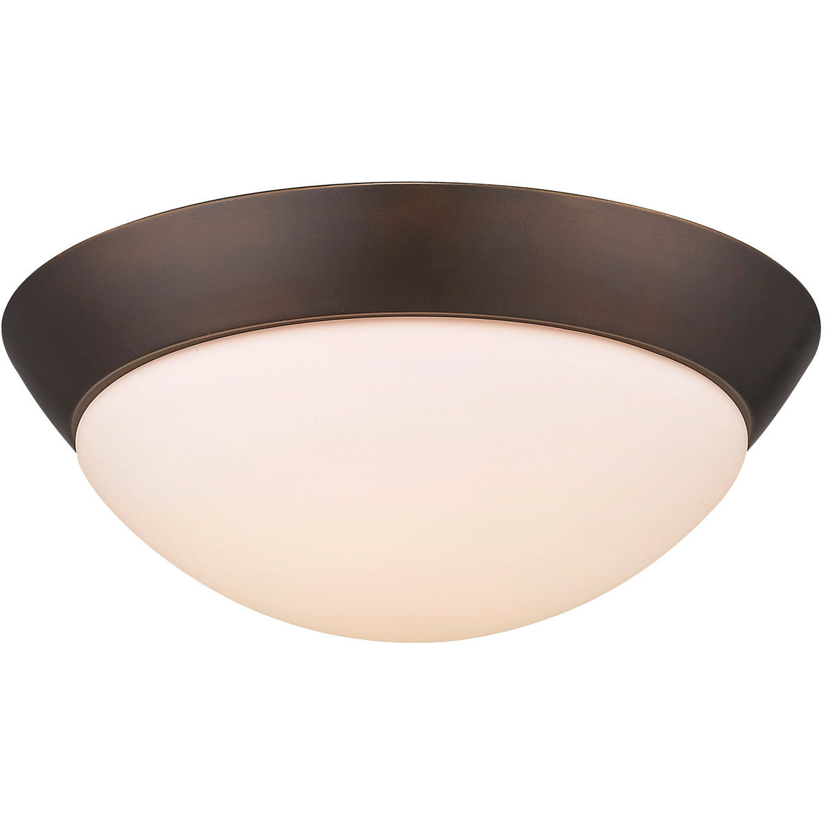 Acclaim Lighting 14-Watt Oil-Rubbed Bronze Integrated Led Flush Mount With Frosted Glass in Oil Rubbed Bronze IN51393ORB