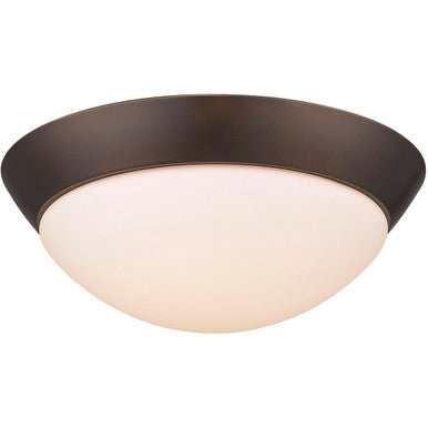 Acclaim Lighting 14-Watt Oil-Rubbed Bronze Integrated Led Flush Mount With Frosted Glass in Oil Rubbed Bronze IN51393ORB