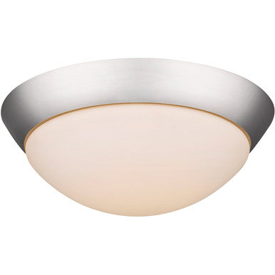 Acclaim Lighting 14-Watt Satin Nickel Integrated Led Flush Mount With Frosted Glass in Satin Nickel IN51393SN