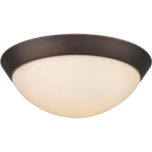 Acclaim Lighting 18-Watt Oil-Rubbed Bronze Integrated Led Flush Mount With Frosted Glass in Oil Rubbed Bronze IN51394ORB