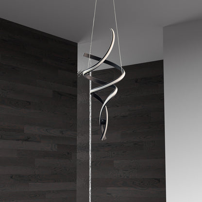 Dainolite 35W LED Pendant, Matte Black with White Silicone Diffuser IRN-3935LEDP-MB