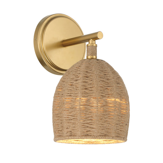 Crystorama Jace 1 Light Soft Gold Sconce JAC-10501-SG