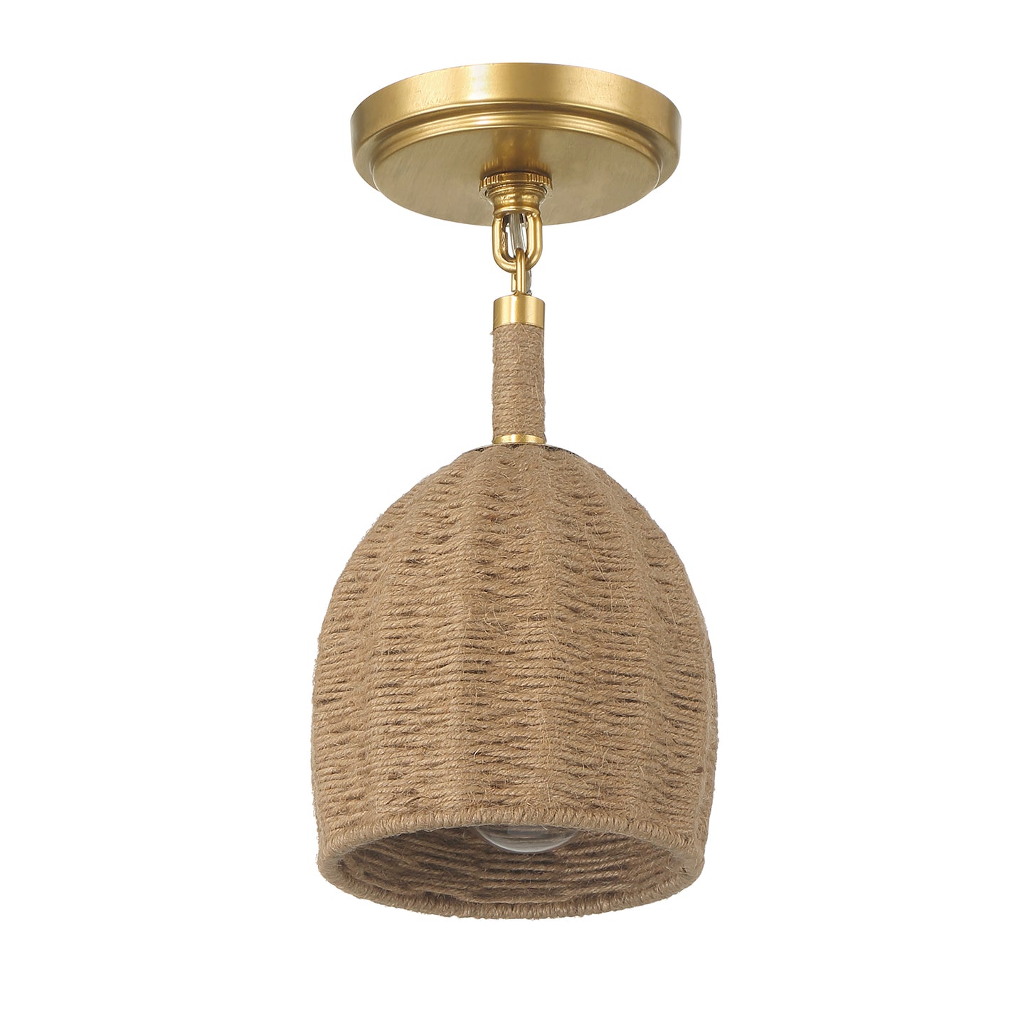 Crystorama Jace 1 Light Soft Gold Semi Flush JAC-10502-SG_CEILING