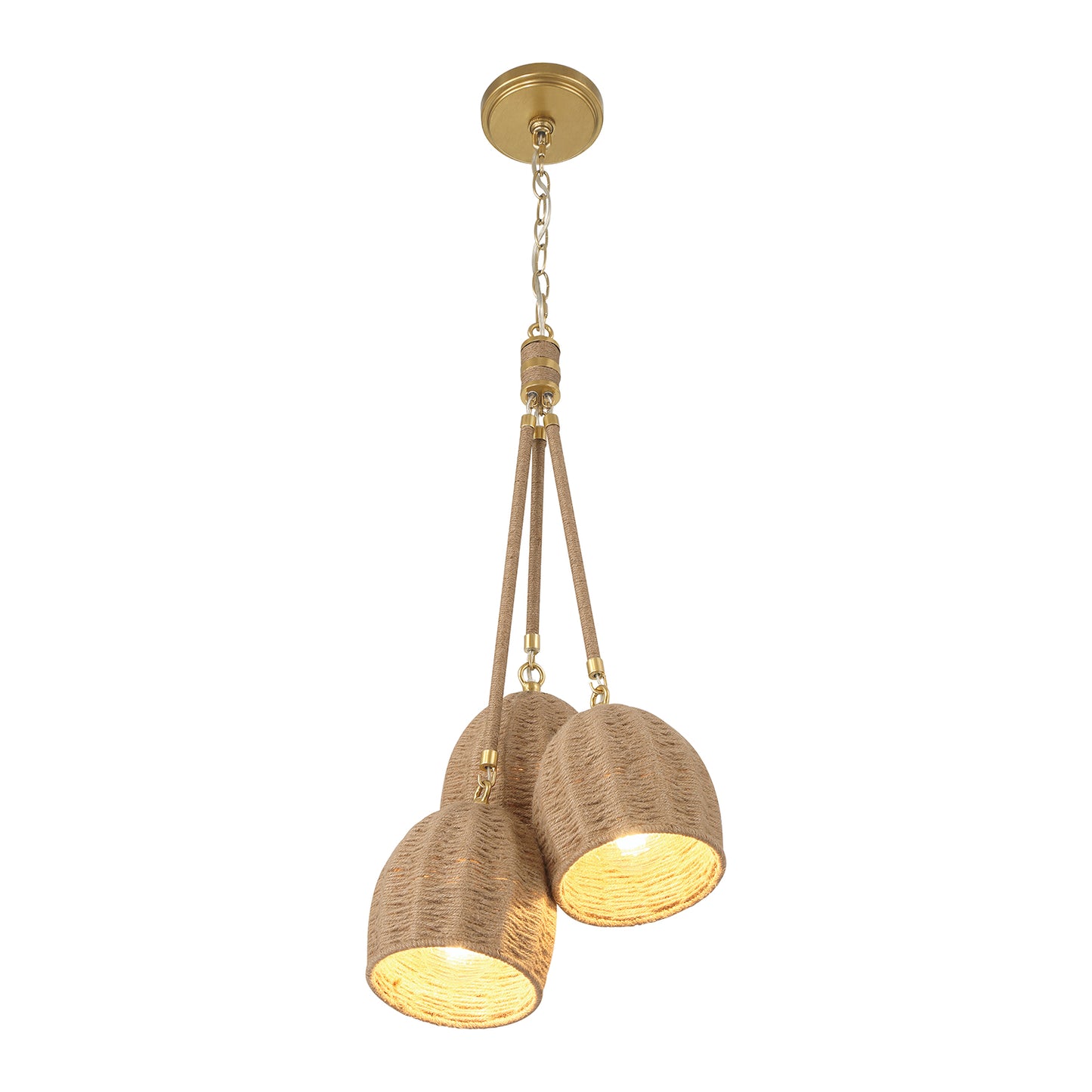 Crystorama Jace 3 Light Soft Gold Pendant JAC-10507-SG