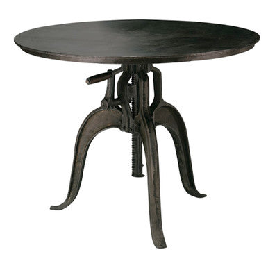 Jamie Young Americana Crank Table in Gun Metal 20AMER-CRANK