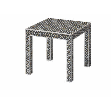 Jamie Young Evelyn Inlay Side Table in Mother of Pearl 20EVEL-STMOP