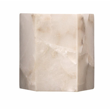 Jamie Young Borealis Hexagon Wall Sconce in Alabaster 4BORE-SCAL