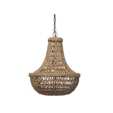 Jamie Young Jute Macrame Chandelier 5MACR-PENA