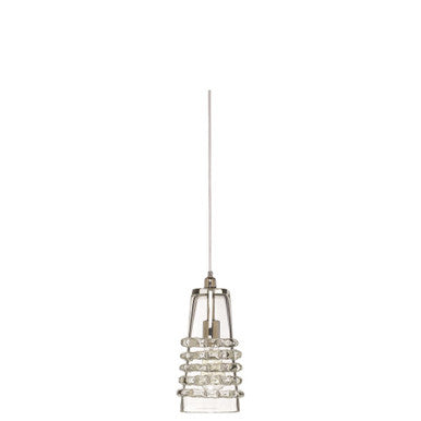 Jamie Young Long Ribbon Pendant in Clear Glass 5RIBB-LOCL