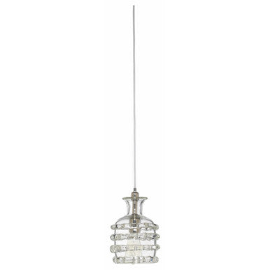 Jamie Young Small Ribbon Pendant in Clear Glass 5RIBB-SMCL