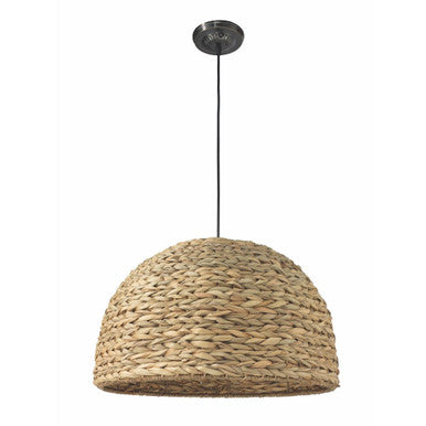 Jamie Young Shoreline Pendant in Natural Seagrass 5SHOR-PENA