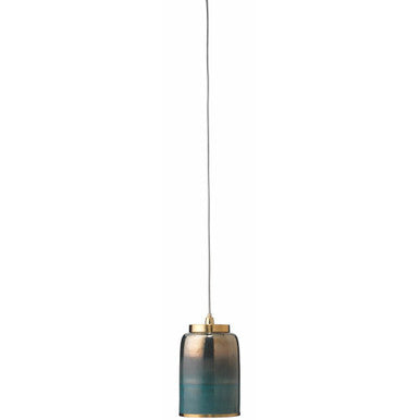 Jamie Young Medium Vapor Pendant in Aqua Metallic Glass 5VAPO-MDAQ