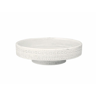 Jamie Young Coco Pedestal in White Ceramic 7COCO-PEWH