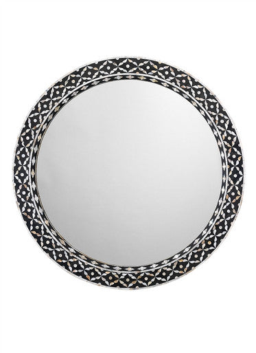 Jamie Young Evelyn Round Mirror in Mother of Pearl 7EVRND-MIMOP