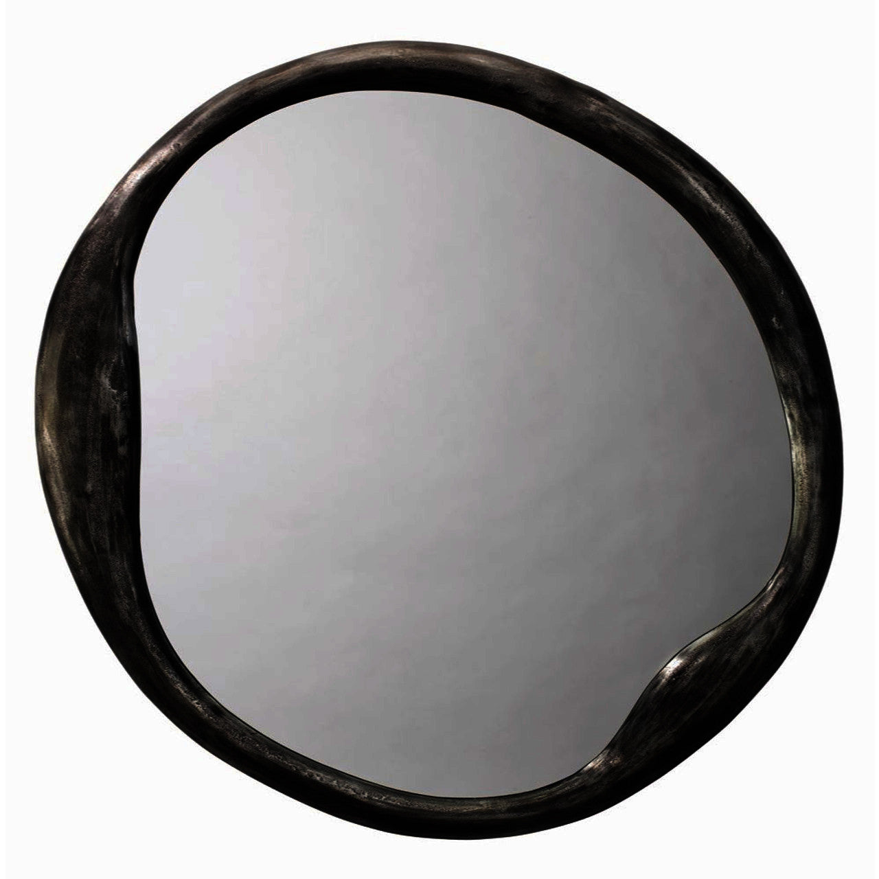 OPEN BOX NEW: Jamie Young Organic Round Mirror in Antique Iron 7ORGA-MIIR