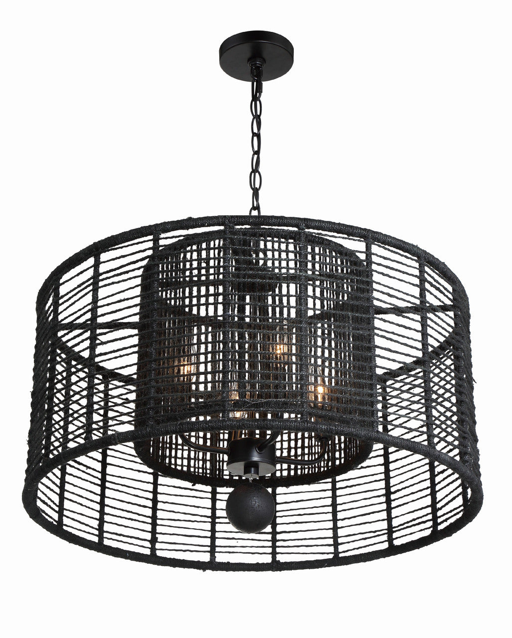 Crystorama Jayna 4 Light Matte Black Chandelier JAY-A5004-MK