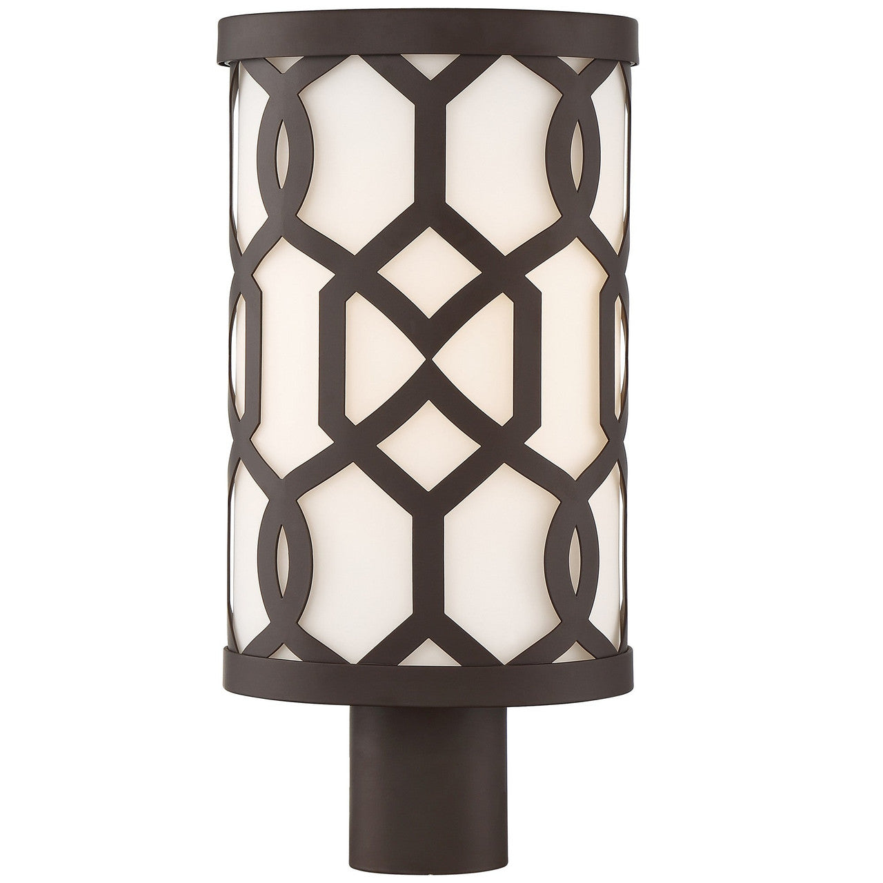 Crystorama Libby Langdon for Crystorama Jennings 1 Light Dark Bronze Outdoor Lantern Post JEN-2207-DB