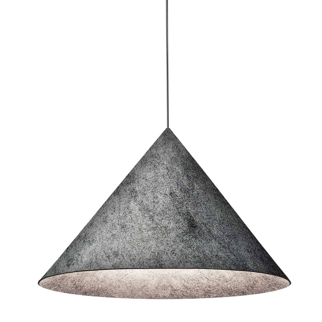 Dainolite 1 Light Incandescent Pendant Grey Felt Shade  JES-201P-MB-500