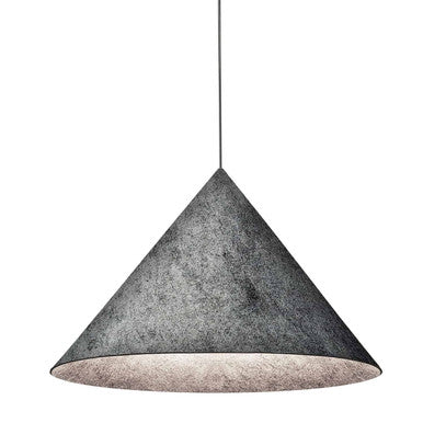 Dainolite 1 Light Incandescent Pendant Grey Felt Shade  JES-201P-MB-500