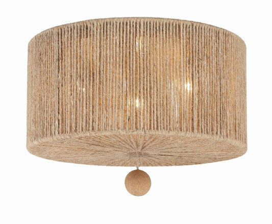 Crystorama Jessa 3 Light Burnished Silver Ceiling Mount JES-B7103-BS